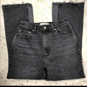 Size 0S | kick flare ultra high rise jeans from Abercrombie & Fitch